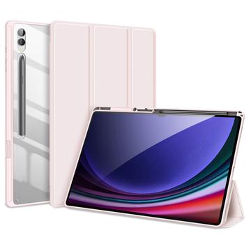 Samsung Galaxy Tab S10 Ultra Dux Ducis Toby Tri-Fold Smart Folio Hülle - Hellrosa