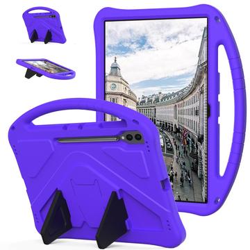 Samsung Galaxy Tab S10 Ultra Kinder Tragen Stoßfest Hülle - Purpur