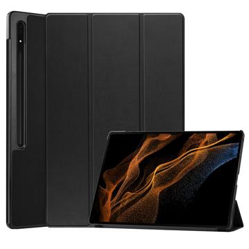 Samsung Galaxy Tab S10 Ultra Tri-Fold Serie Smart Folio Hülle - Schwarz