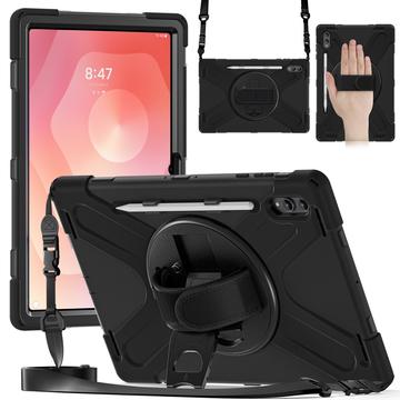 Samsung Galaxy Tab S11 Ultra Heavy Duty 360 Hülle mit Handschlaufe - Schwarz