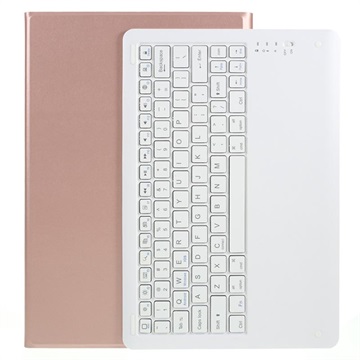 Samsung Galaxy Tab S7+/S7 FE/S8+ Bluetooth Tastaturhülle - Roségold