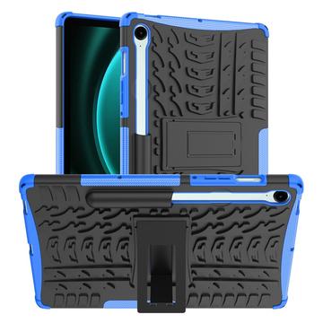 Samsung Galaxy Tab S10 FE/S9 FE Rutschfeste Hybrid Hülle mit Ständer - Blau / Schwarz