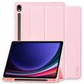 Samsung Galaxy Tab S9/S9 FE/S10 FE/S10 Lite Tech-Protect SmartCase Pen Dreifach faltbare Folio-Hülle - Rosa
