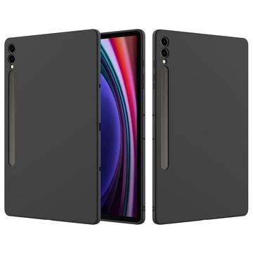 Samsung Galaxy Tab S9+/S9 FE+ Liquid Silikon Case (Offene Verpackung - Zufriedenstellend) - Schwarz