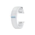 Samsung Galaxy Watch 4/4 Classic/5/5 Pro/6/6 Classic/7/FE Stoffband - M/L - Weiß / Blau