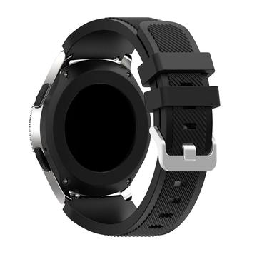 Samsung Galaxy Watch 46mm Twill Textur Silikonarmband - schwarz