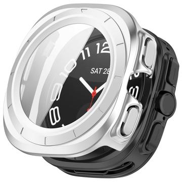 Samsung Galaxy Watch Ultra Kunststoff Hülle mit Panzerglas - 47mm - Silber