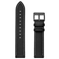 Samsung Galaxy Watch4/Watch4 Classic Lederarmband - Schwarz