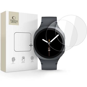 Samsung Galaxy Watch8 Tech-Protect Glas Fit+ Panzerglas - 44mm - 2 Stk. - Durchsichtig