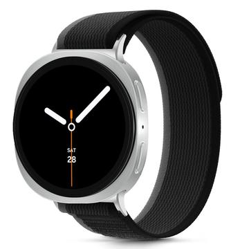 Samsung Galaxy Watch8/Watch8 Classic Tech-Protect Nylon Armband - 40/44/46mm - Schwarz