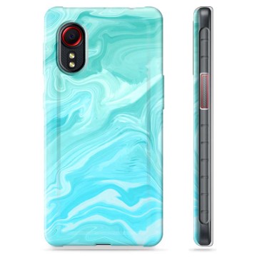 Samsung Galaxy Xcover 5 TPU Hülle - Blauer Marmor