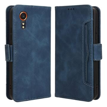 Samsung Galaxy Xcover7 Wallet Hülle mit Kartenhalter - Blau
