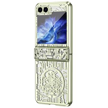 Samsung Galaxy Z Flip6 Mechanische Legende Galvanisiertes Kunststoff Hülle - Grün