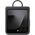 Samsung Galaxy Z Flip7 FE Silikon Cover mit Ring EF-PF741TBEGWW - Schwarz