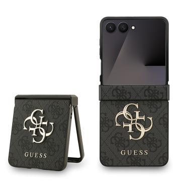 Samsung Galaxy Z Flip7 Guess 4G Big Metal Logo Hybrid Hülle - Schwarz