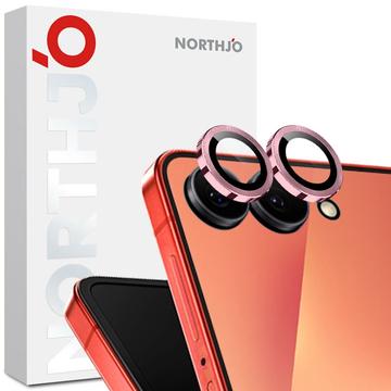 Samsung Galaxy Z Flip7 Northjo Kamera-Objektiv-Schutz-Set - Rosa
