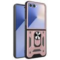 Samsung Galaxy Z Flip7 Drehring-Hybrid Hülle mit Kameraschutz - Roségold