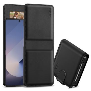 Samsung Galaxy Z Flip7 Tech-Protect Wallet Hülle M. Magnet & Stand - Schwarz