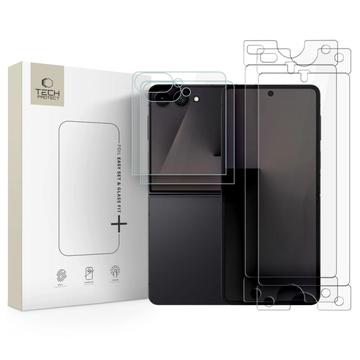 Samsung Galaxy Z Flip7/Z Flip8 Tech-Protect Easy Set 4-in-1-Schutzset - Transparent