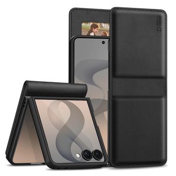 Samsung Galaxy Z Flip8 Tech-Protect Wallet Hülle M. Magnet / Stand - Schwarz