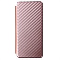 Samsung Galaxy Z Fold3 5G Flip Hülle - Karbonfaser - Roségold