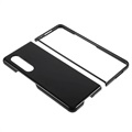 Samsung Galaxy Z Fold3 5G Gummierte Kunststoff Hülle - Schwarz