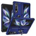 Samsung Galaxy Z Fold4 5G Hybrid Case mit Metall Stand - Blau