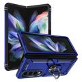 Samsung Galaxy Z Fold4 5G Hybrid Case mit Metall Stand - Blau