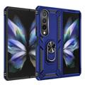 Samsung Galaxy Z Fold4 5G Hybrid Case mit Metall Stand - Blau