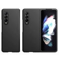 Samsung Galaxy Z Fold4 5G Gummierte Kunststoff Hülle - Schwarz