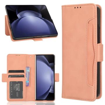 Samsung Galaxy Z Fold6 Wallet Hülle mit Kartenhalter - Rosa