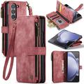 Samsung Galaxy Z Fold6 Caseme C30 Multifunktions Wallet Hülle - Rot