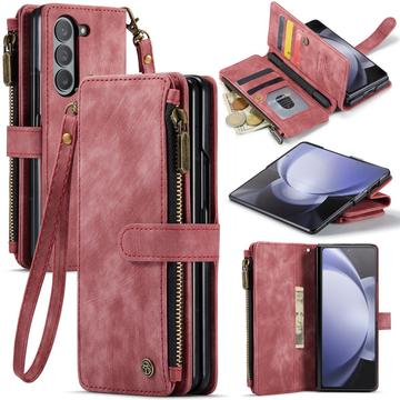 Samsung Galaxy Z Fold6 Caseme C30 Multifunktions Wallet Hülle - Rot