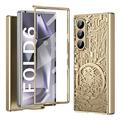 Samsung Galaxy Z Fold6 Mechanische Legende Galvanisierte Kunststoff Hülle - Gold