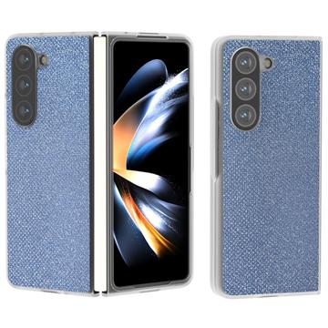 Samsung Galaxy Z Fold6 Strass Textur Hybrid Hülle - blau
