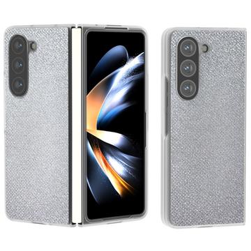 Samsung Galaxy Z Fold6 Strass Textur Hybrid Hülle - Silber