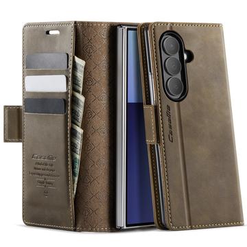 Samsung Galaxy Z Fold7 Caseme 033 Kalb Textur Brieftasche Hülle mit RFID-Blockierung