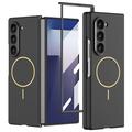 Samsung Galaxy Z Fold7 GKK Magnetisches Slim Hülle mit Panzerglas - Schwarz