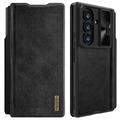 Samsung Galaxy Z Fold7 Nillkin Qin Pro Flip Case - Schwarz