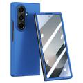 Samsung Galaxy Z Fold7 Kunststoffgehülle mit äußerem Panzerglas - dunkelblau