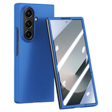 Samsung Galaxy Z Fold7 Kunststoffgehülle mit äußerem Panzerglas - dunkelblau