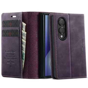 Samsung Galaxy Z Fold8 Ultra Caseme 033 Kalb Textur Brieftasche Hülle mit RFID-Blockierung - lila