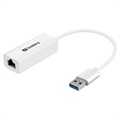Sandberg USB 3.0 / Gigabit Ethernet-Netzwerkadapter - Weiß