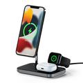 Satechi Magnetic 3-in-1 Wireless Charging Stand - Schwarz / Grau
