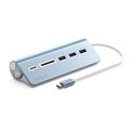 Satechi USB-C Aluminium USB Hub & Speicherkartenleser - Blau
