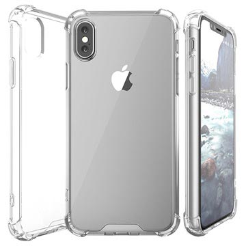 Kratzfest iPhone X / iPhone XS Hybrid Handyhülle - Durchsichtig