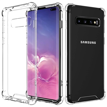 Kratzfest Samsung Galaxy S10+ Hybrid Handyhülle - Durchsichtig