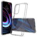 Kratzfestes Motorola Edge (2021) Hybrid Hülle - Durchsichtig
