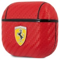 Scuderia Ferrari Carbon AirPods 3 Hülle mit Schlüsselring - Rot