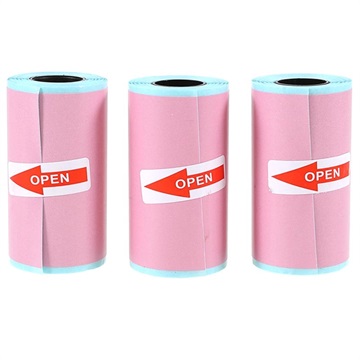 Selbstklebende Sofortbild Thermo Papier - 3 Stk. - Rosa